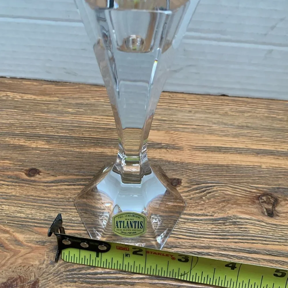 Atlantis Crystal Candle Holders Elegant Home Accents